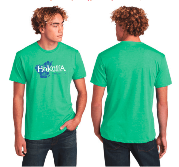 "Island Bloom" Hibiscus Tee  Green